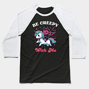 Creep With Me - Goth Valentines Baseball T-Shirt